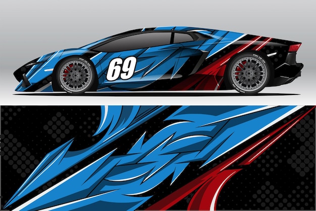 Car wrap decal designs for racing livery or daily car vinyl sticker