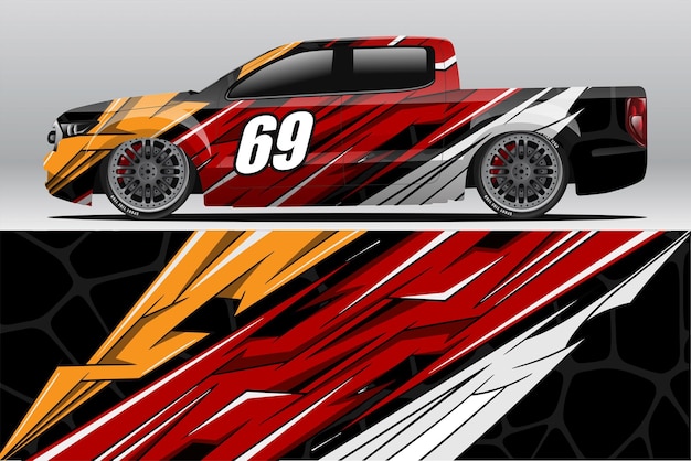 Car wrap decal designs for racing livery or daily car vinyl sticker