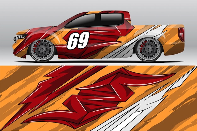 Car wrap decal designs for racing livery or daily car vinyl sticker