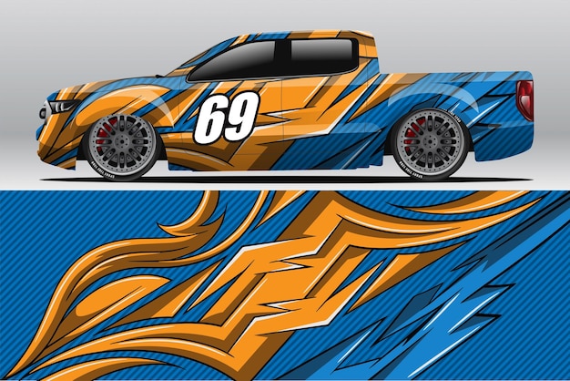 Car wrap decal designs for racing livery or daily car vinyl sticker