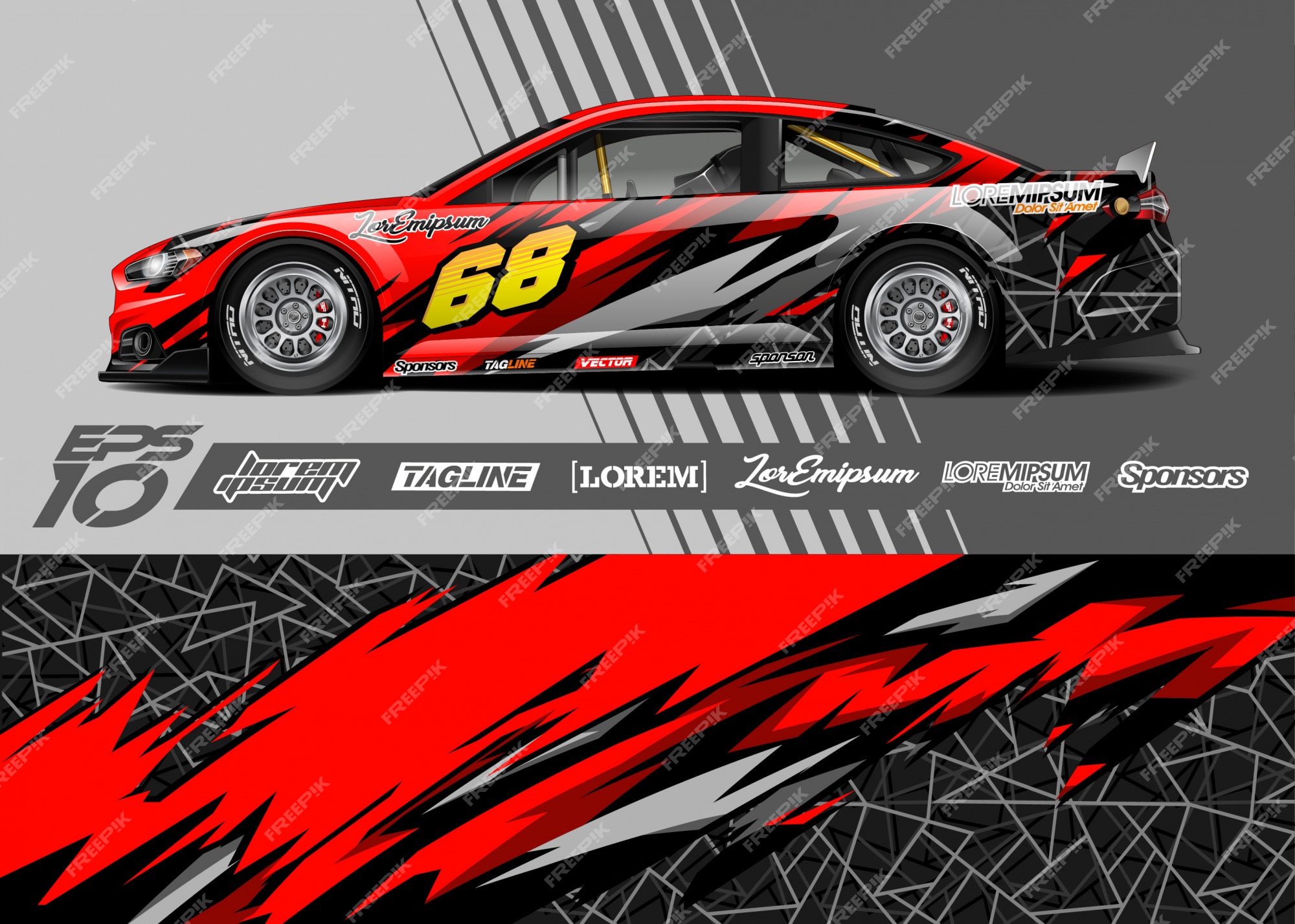 Race Car Graphic Design Templates