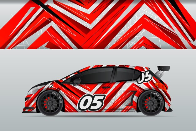 Car wrap design illustration