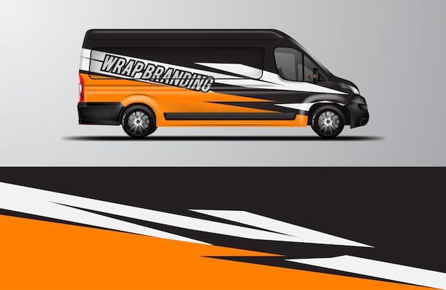 Car Wrap Design vector, Bedrijfswagen, Van Wrap