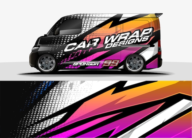 Car wrap design for vehicle vinyl sticker