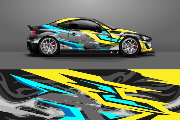 Car wrap design. 