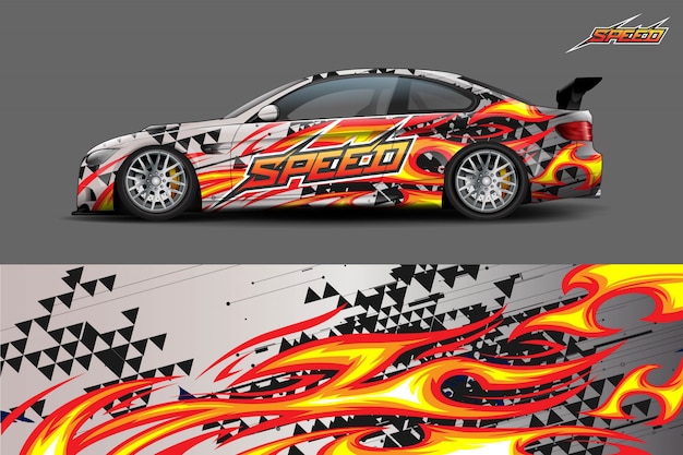 Car wrap design.  