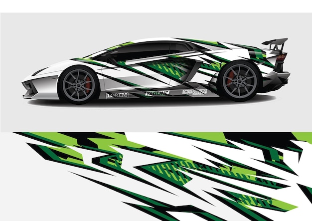 Car wrap grafische race abstracte achtergrond voor wrap en vinyl sticker