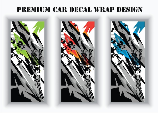 Car wrap graphic racing abstract background for wrap and vinyl sticker