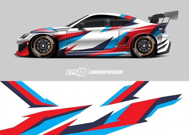 Car wrap ontwerp voor race