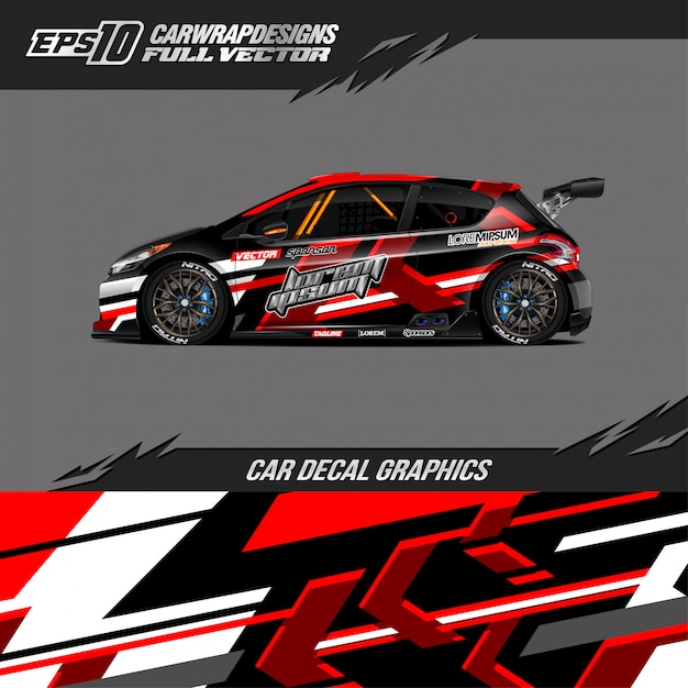 Car wrap ontwerpen voor raceauto