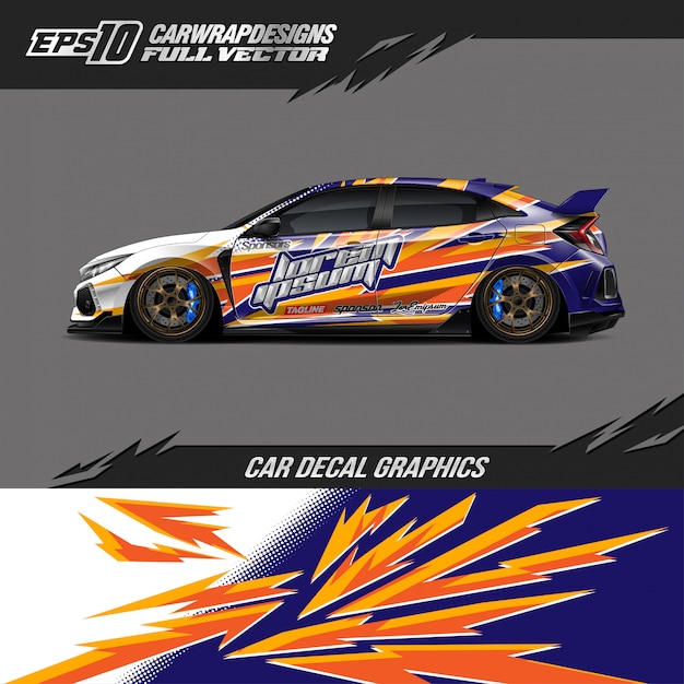 Car wrap ontwerpen voor raceauto