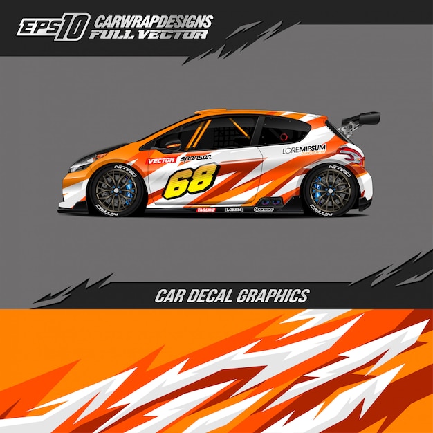 Car wrap ontwerpen voor raceauto