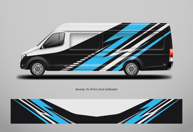 Car wrap sport design vettore