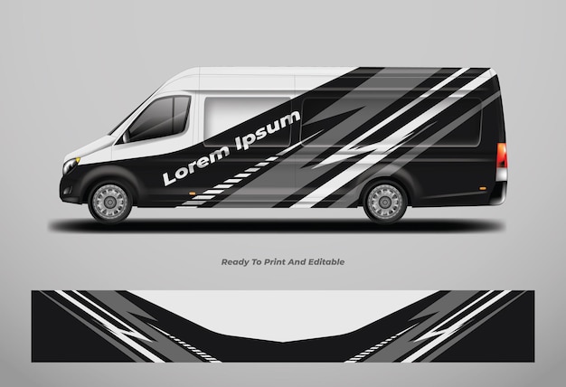 Car wrap sport design vector