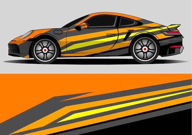 Car wrap van design vector graphic background designs