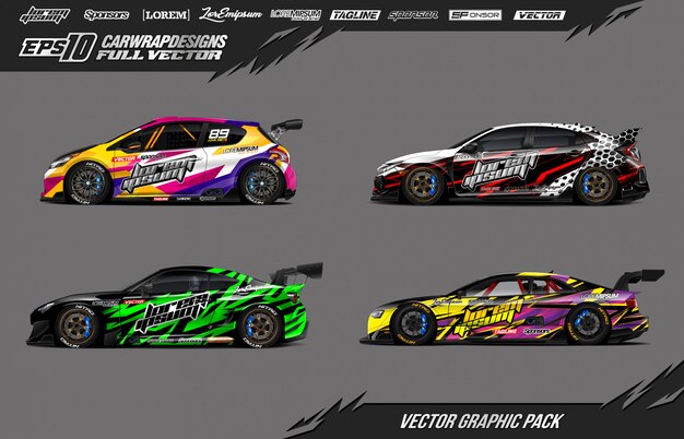 Car wrap vector pack