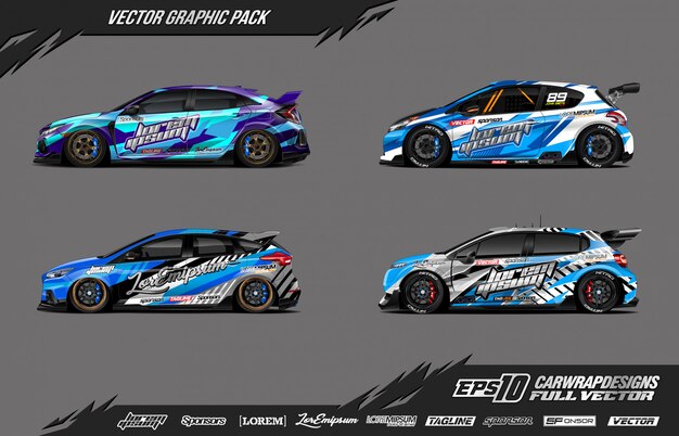 Car wrap vector pack