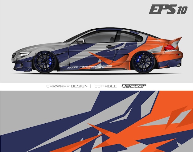 Car wrapping design with abstract texture.racing background designs for race car, adventure vehicle.