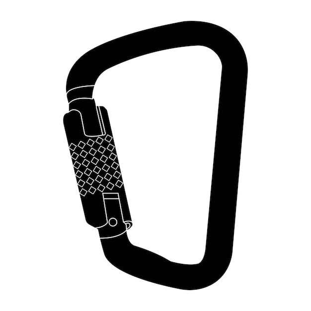 Carabiner berg uitrusting icoon