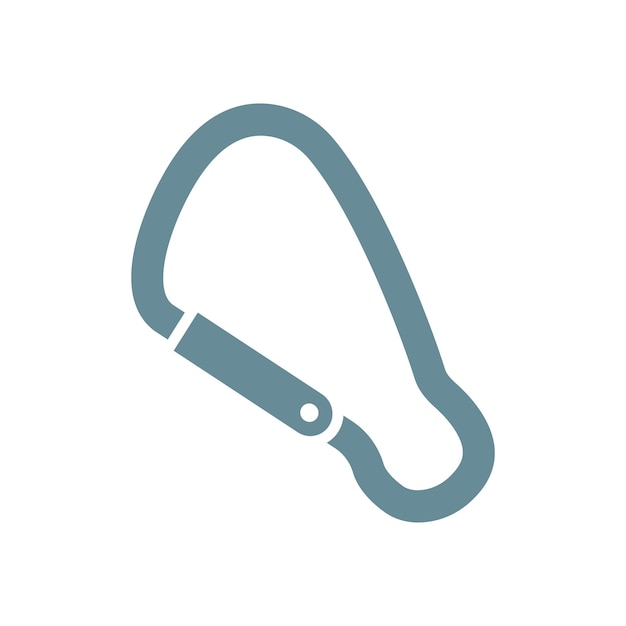 carabiner icoon ontwerp vector sjabloon