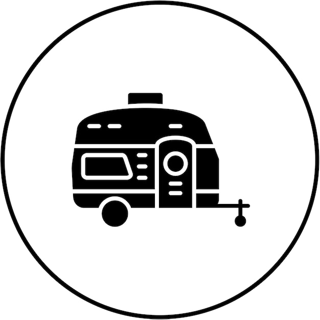 Vector caravan icon