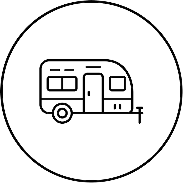 Vector caravan icon