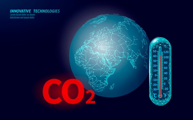 Вектор Проблема экологии углекислого газа экоконцепция возобновляемый органический газ d render science биотопливо