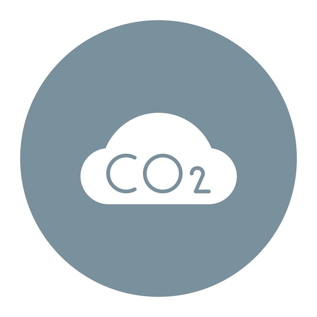 Carbon dioxide vector illustration