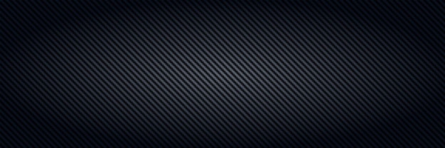 Vector carbon fiber black interlaced fibers texture light material for sport car tuning and strong aramid structure dark panoramic vector background