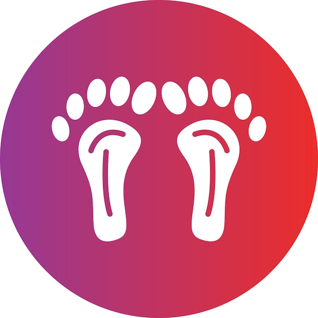 Carbon Footprint Icon Style