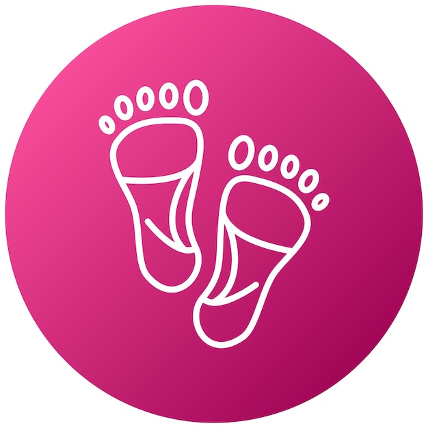 Carbon Footprint Icon Style