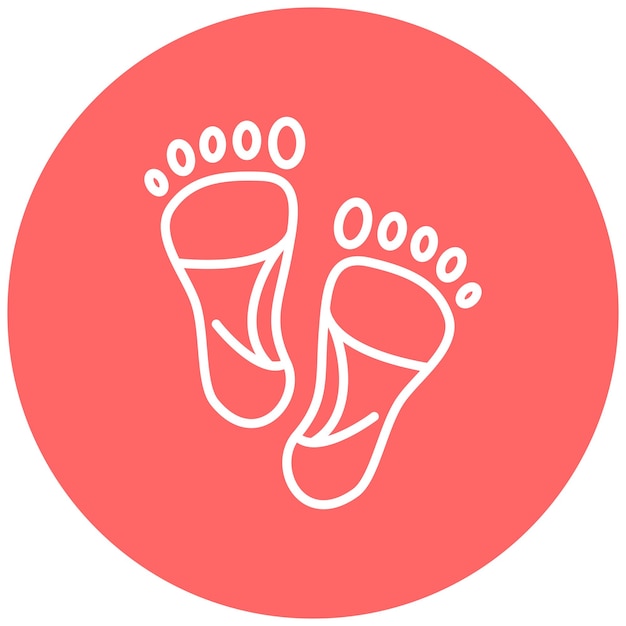 Carbon footprint icon style