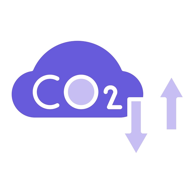 Vector carbon footprint vector illustration