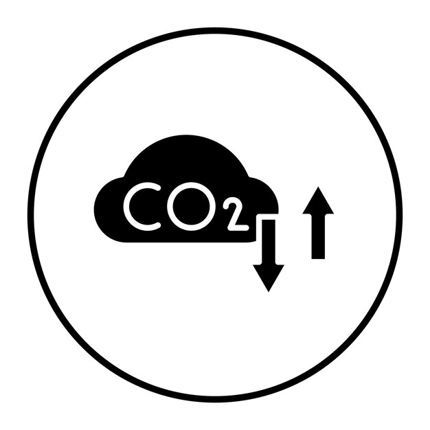 ベクトル carbon footprint vector illustration