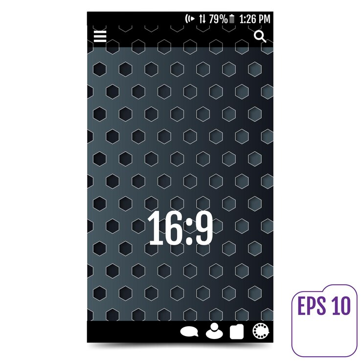 Vector carbon user interface concept vector illustration