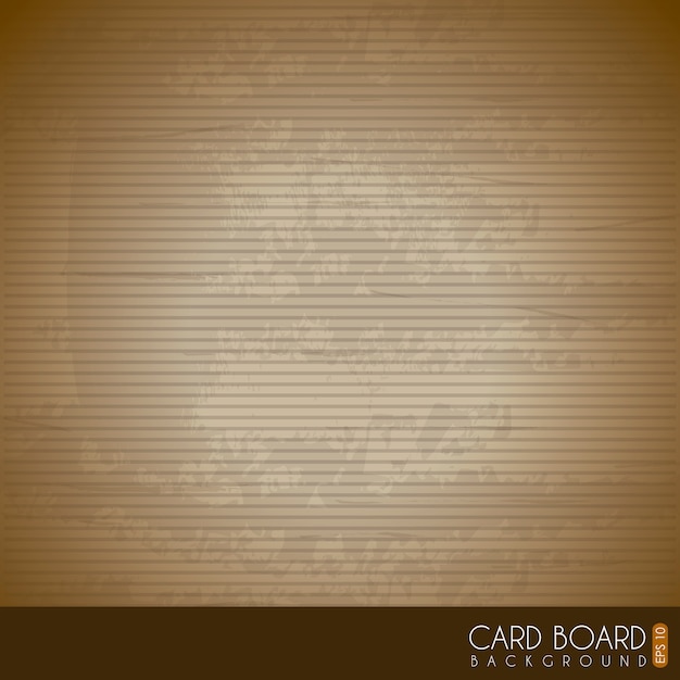 card board texture  over brown background vector