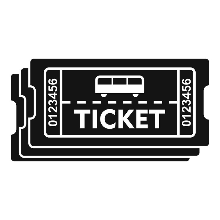 Vector card bus ticket icon simple illustration of card bus ticket vector icon for web design isolated on white background