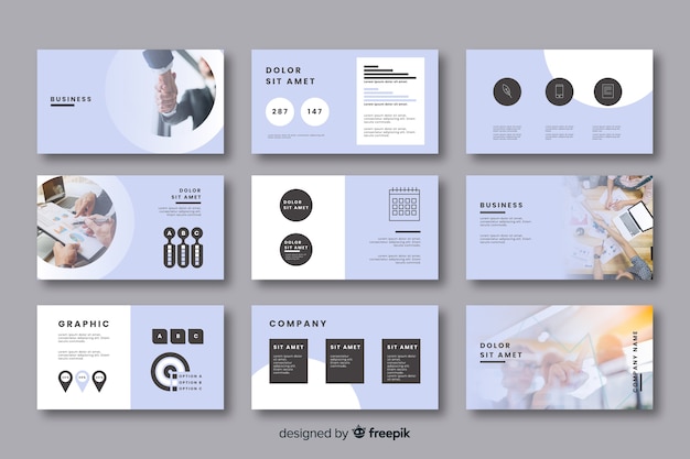 Vector card collection for business ideas