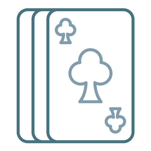 Vector card deck flat illustration