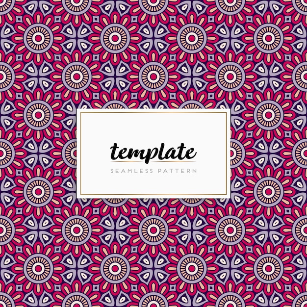 Card or invitation with mandala pattern