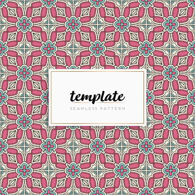 Card or invitation with mandala pattern