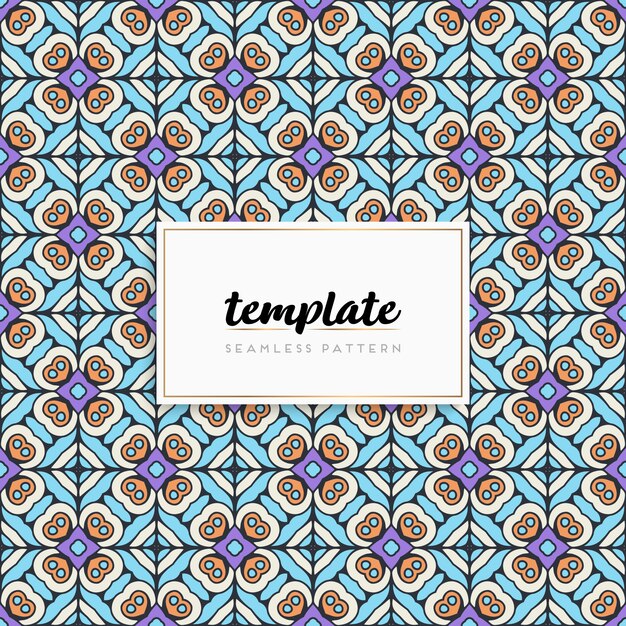 Vector card or invitation with mandala pattern