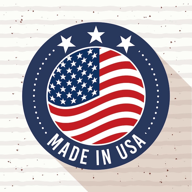 Card of made in united states