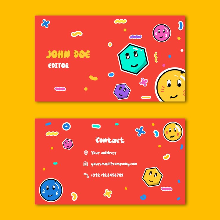 Card name template traditional cartoon