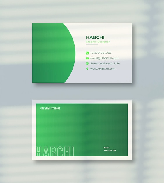 Vector card template business