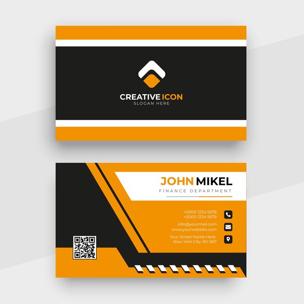 Vector card template for your project