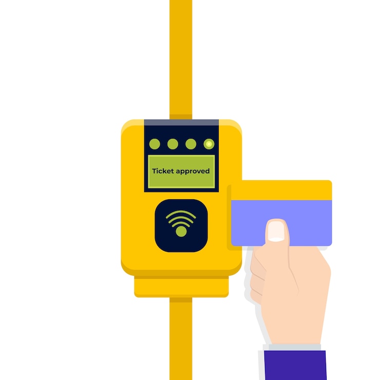 Vector card ticket validation contactless payments