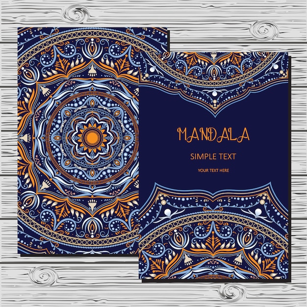 Card with mandala.