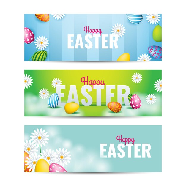a card with a picture of easter eggs on it