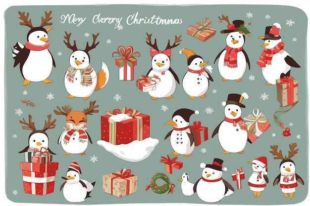 雪だるまの絵が描かれたカードとクリスマスカード。